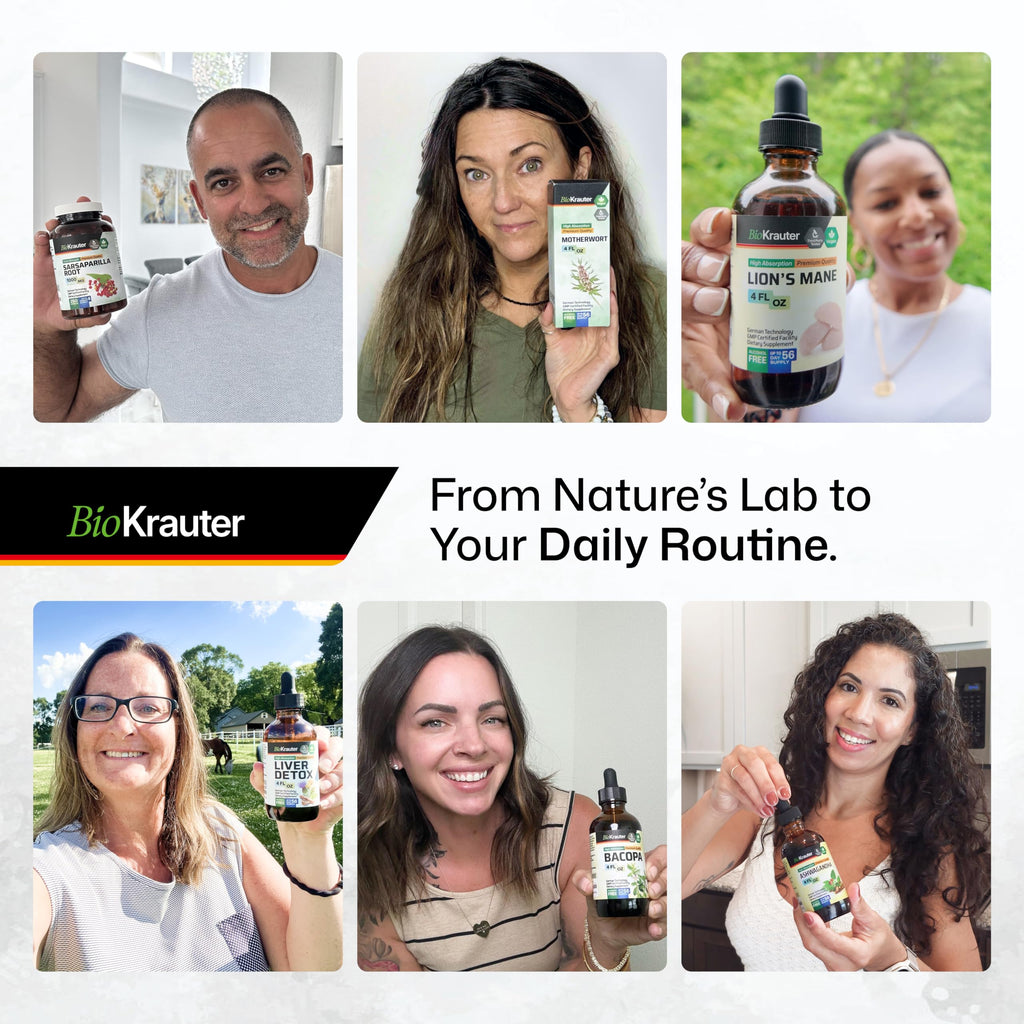 BIO KRAUTER® Magnesium Glycinate for Leg Сramps & Relax - 5-in-1 Formula Magnesium Glycinate 400mg with Turmeric, Black Cohosh, Ginger, Chamomile 1200 mg 100 Caps - No Fillers, Non-GMO, 50-Day Supply BIO KRAUTER Au supplements
