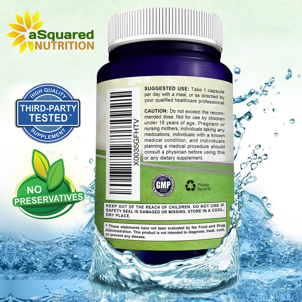 aSquared Nutrition Apigenin 50mg & L-Theanine 200mg - 120 Capsules - Apigenin Supplement Pills for Sleep and Relaxation