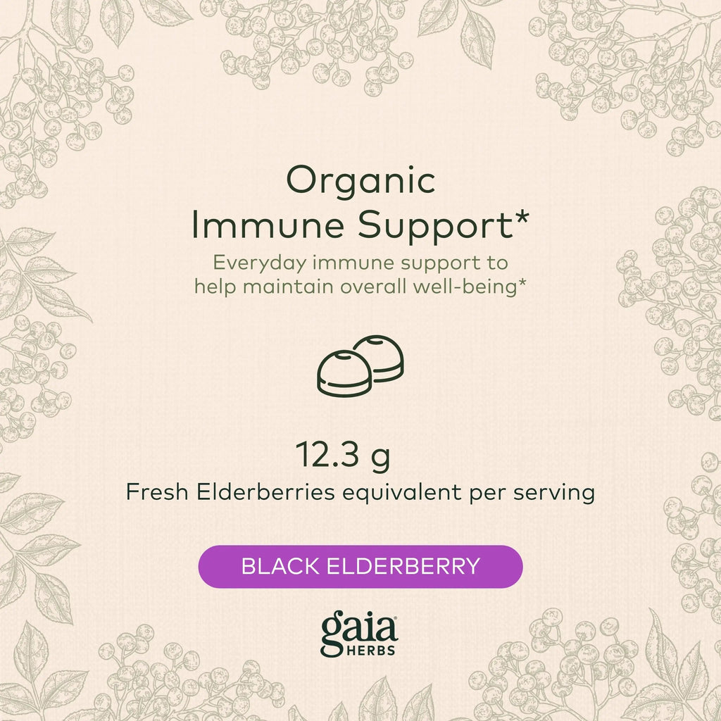 Gaia Herbs Black Elderberry (Sambucus Nigra) Extra Strength Gummies Gaia Herbs Au supplements