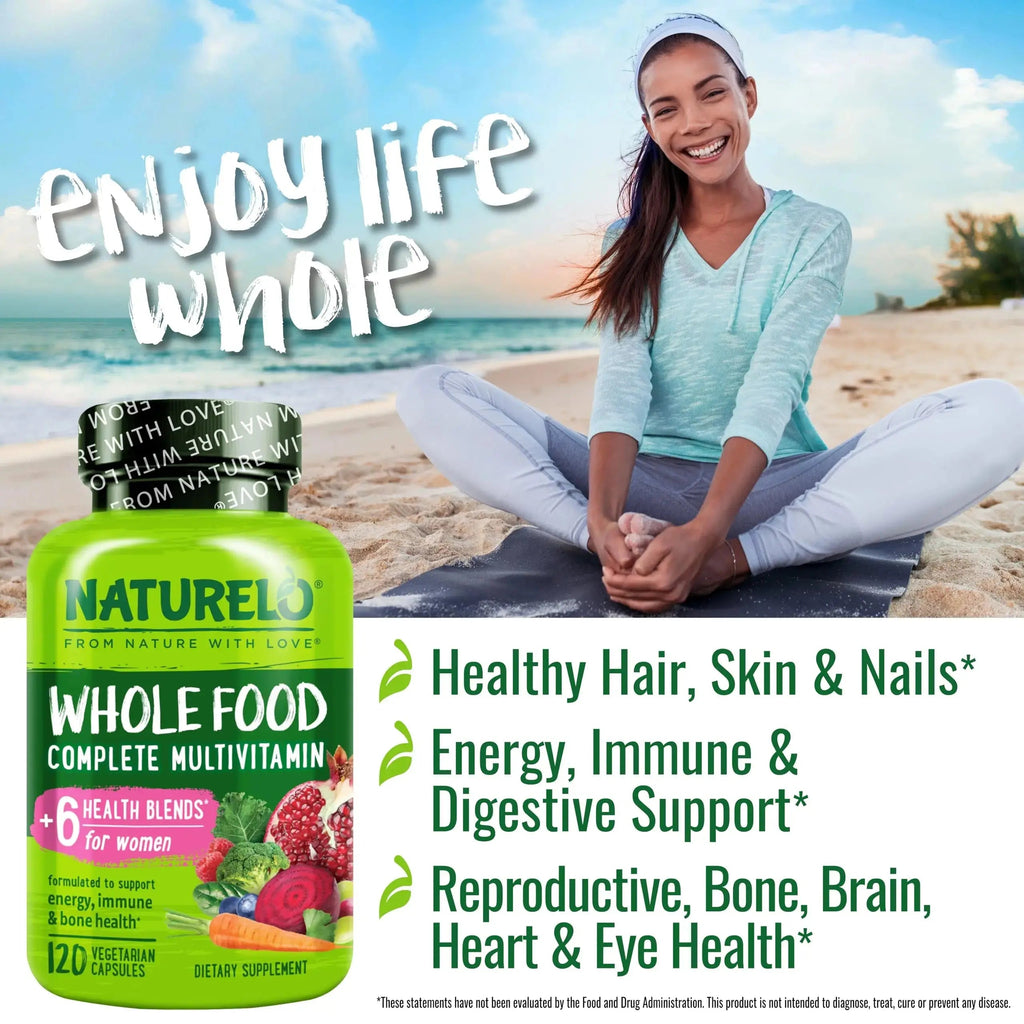 NATURELO Whole Food Multivitamin for Women - 120 Capsules and Whole Food Multivitamin for Men - 120 Capsules Bundle NATURELO Au supplements