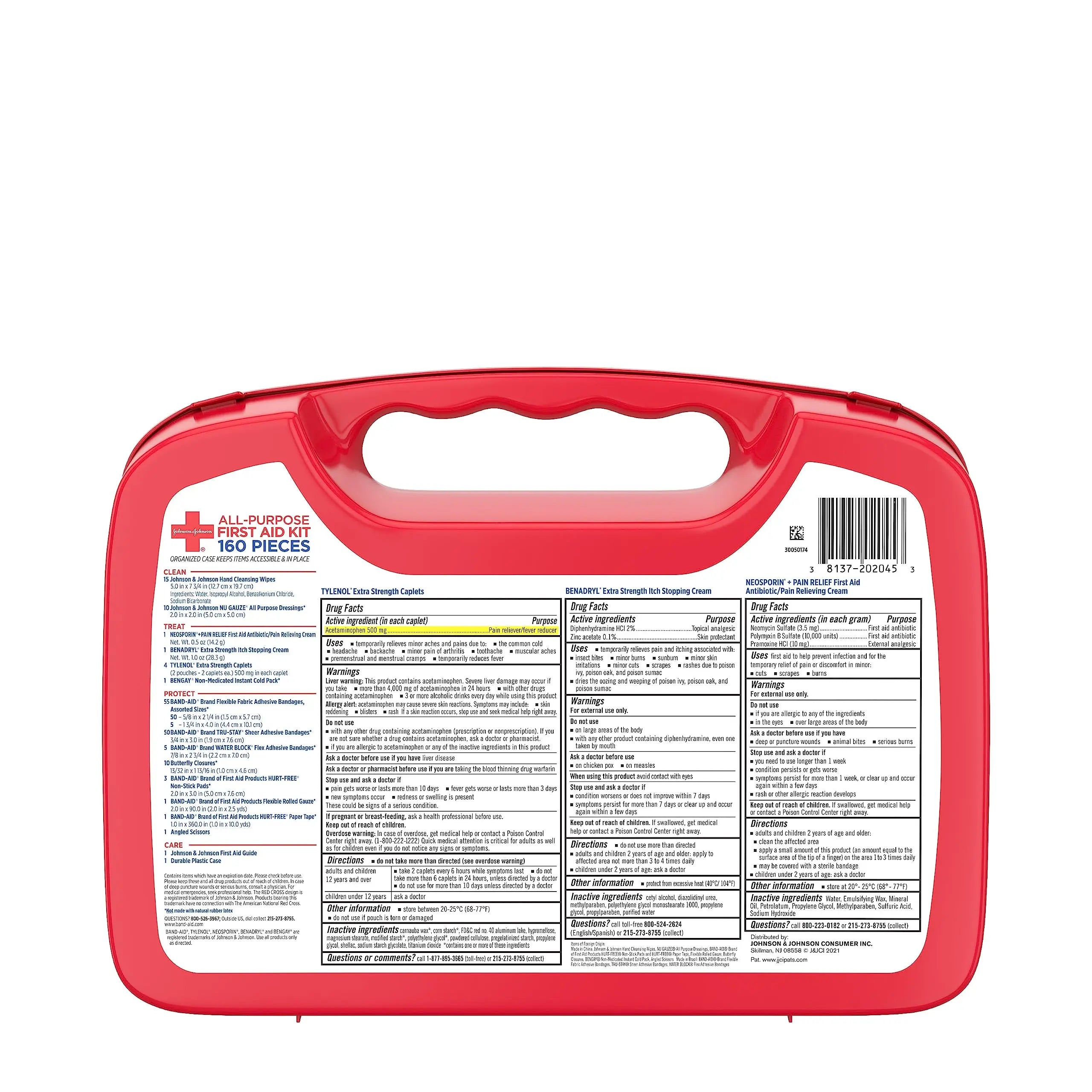 Johnson & Johnson All-Purpose Portable Compact First Aid Kit for Minor Cut Johnson & Johnson Au supplements