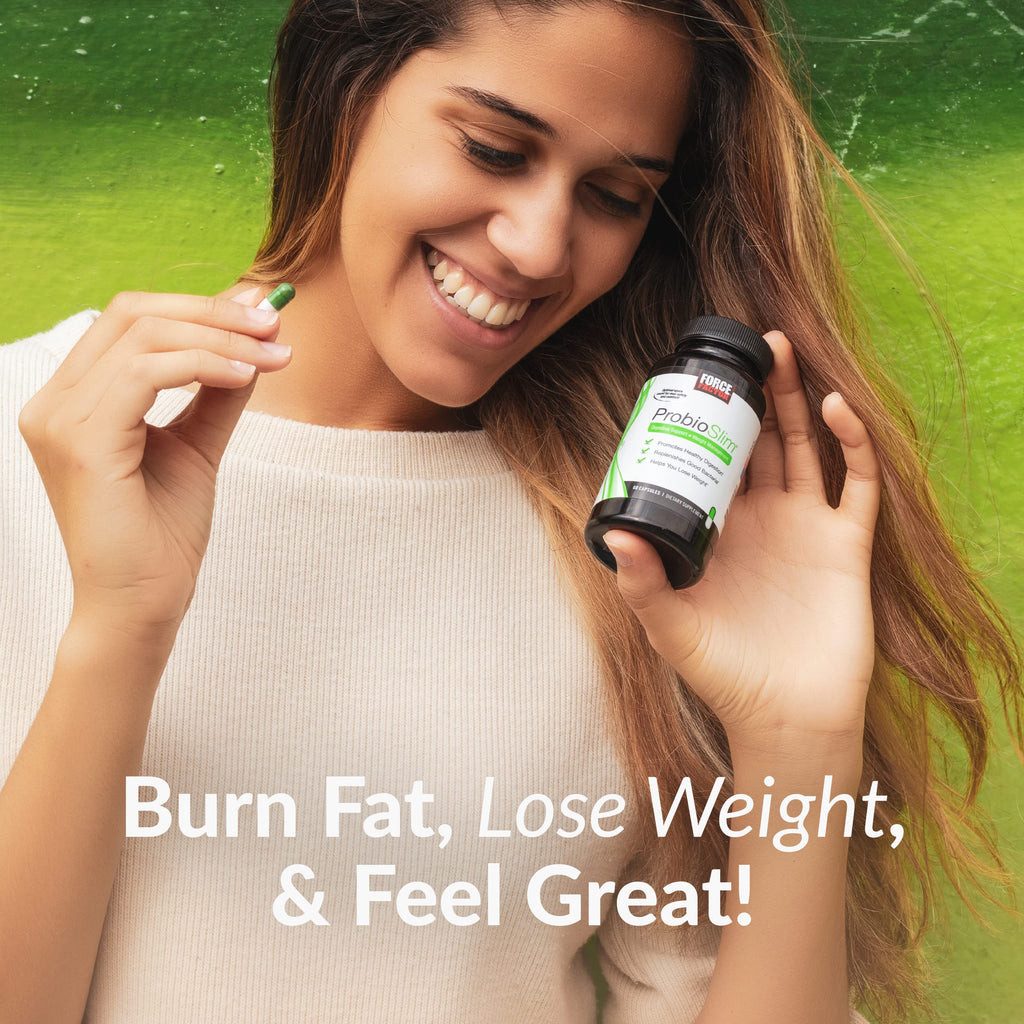 Force Factor ProbioSlim Probiotics for Women and Men, Probiotics for Digestive Health to Reduce Bloating, Gas, & Occasional Diarrhea, with Prebiotics, LactoSpore, & Green Tea for Energy, 60 Capsules ProbioSlim Au supplements