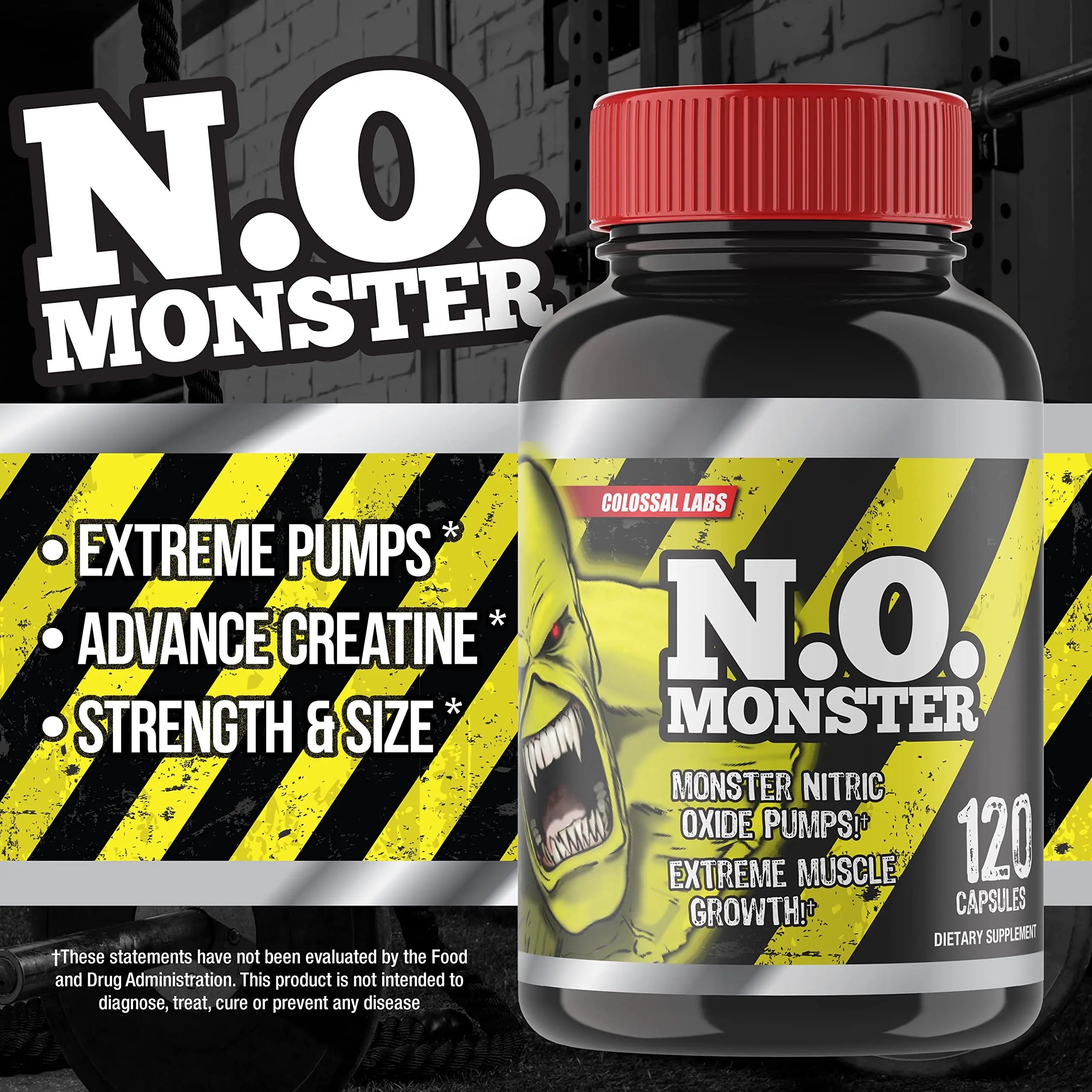 Colossal Labs Nitric Oxide Booster with L-Arginine, Extreme Pumps to Build Strength Goliath Labs Au supplements