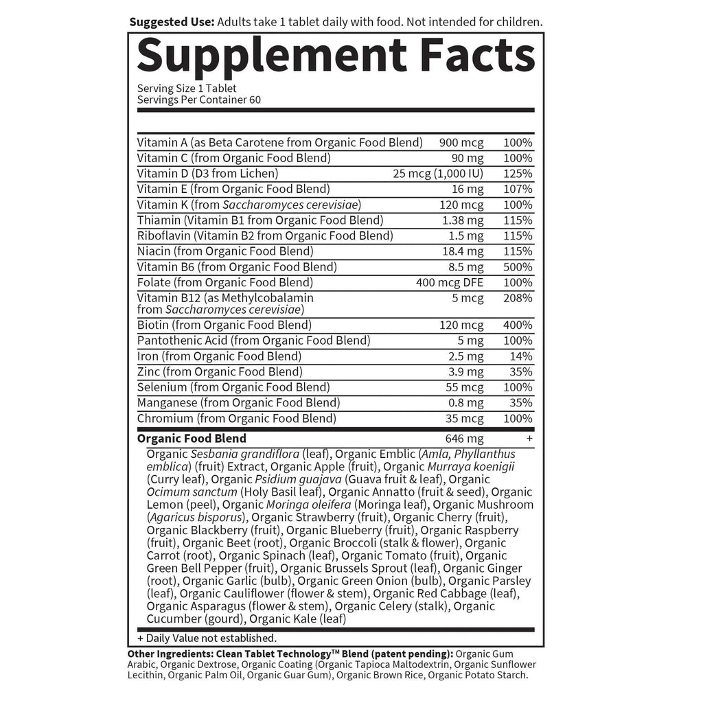 Garden of Life Organics Multivitamin for Women - Women's Once Daily Multi - Whole Food Multi with Iron,Biotin,Vegan Organic Womens Multivitamin Garden of Life Au supplements