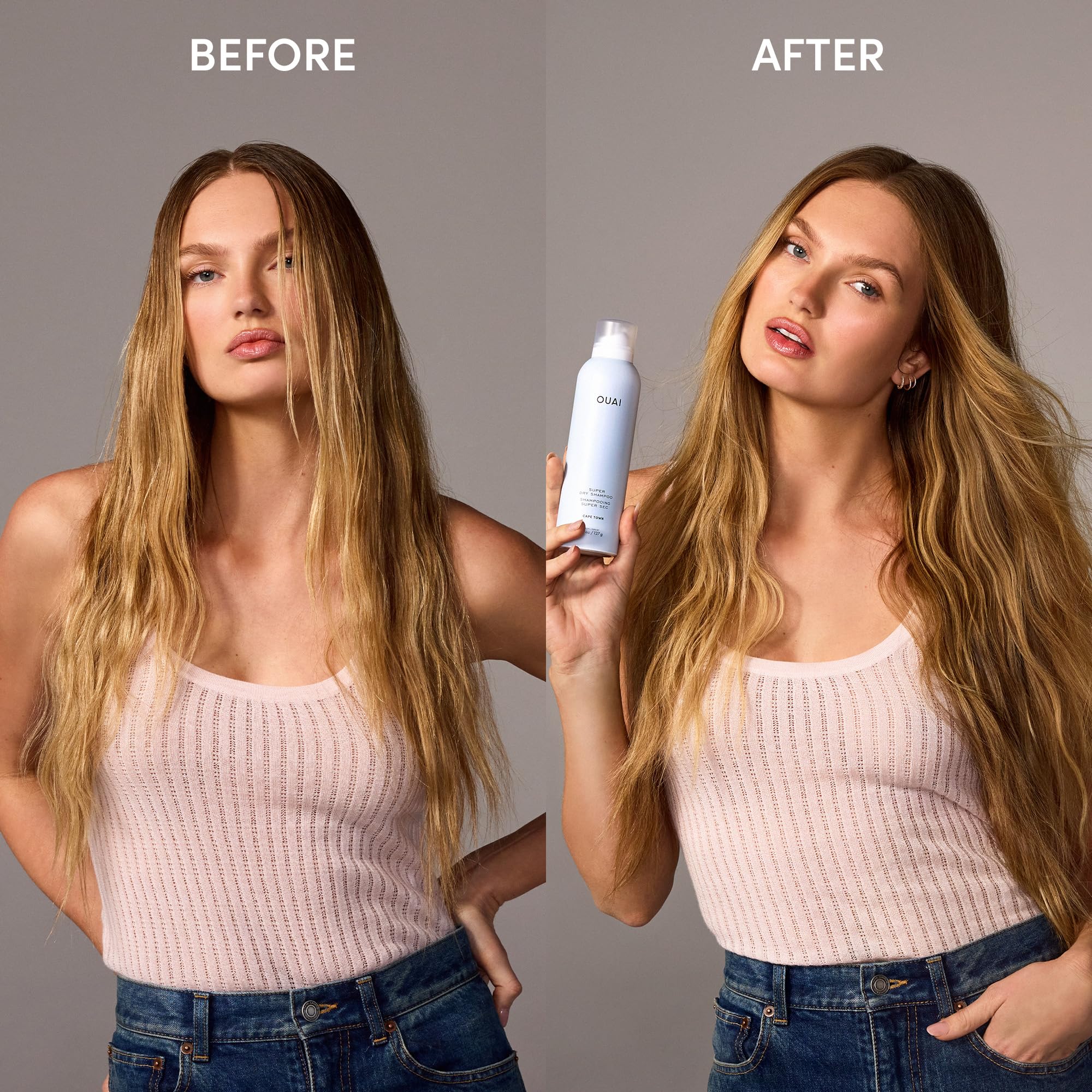 OUAI Super Dry Shampoo - Volumizing Dry Shampoo - Absorbs Oil, Dirt & Sweat - Blends Seamlessly into Hair with Zero Residue & Enriched with a Long-Lasting Scent - Cape Town (4.5 oz) OUAI Au supplements