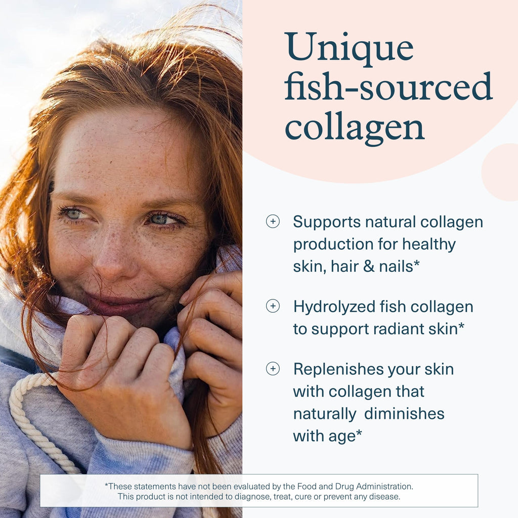 Youtheory Marine Collagen Tablets - 2,500 mg Fish-Sourced Collagen Peptides- with Vitamins A, C, E, B6 & B12 - Supports Joint & Nail Health* - Highly Absorbable - 290 Tablets (58-Day Supply) Youtheory Au supplements
