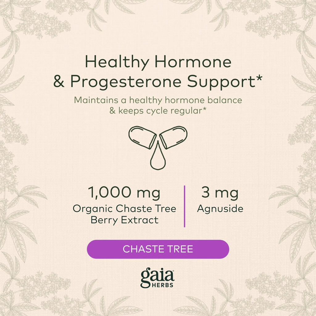 Gaia Herbs Vitex Berry (Chaste Tree) - Supports Hormone Balance & Fertility Gaia Herbs Au supplements