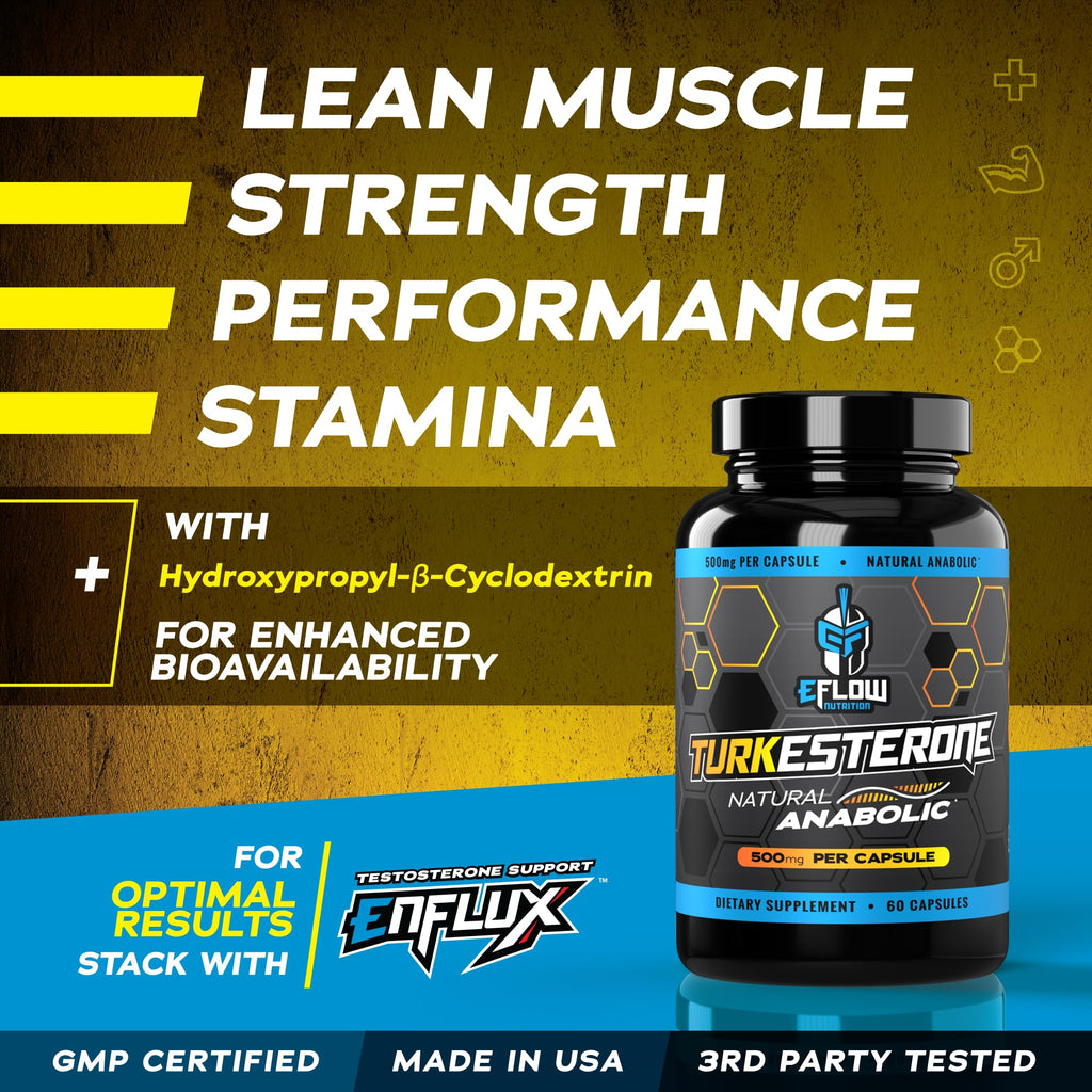 eFlow Nutrition Turkesterone (500 mg) Ajuga Turkestania Extract Complexed eFlow Nutrition Au supplements