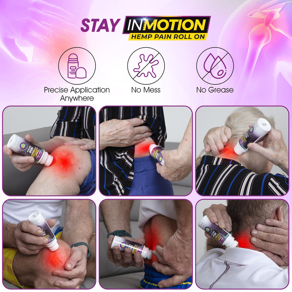 Inmotion Hemp Roll On for Pain Relief - Premium Ultra Strength Fast Acting, Long Lasting, Odorless Hemp Oil Roll On Pain Reliever for Joint, Muscle, & Back InMotion Hemp Au supplements