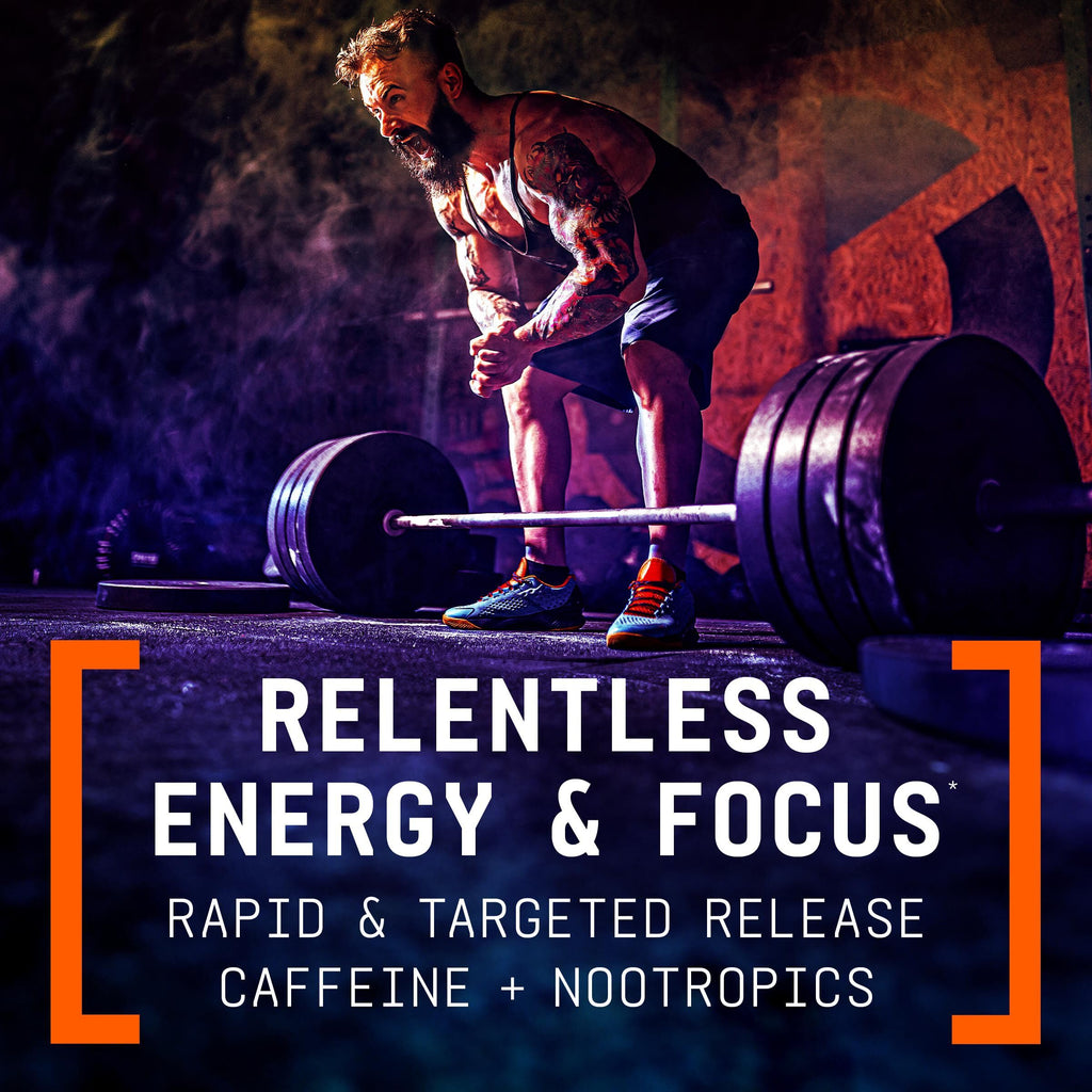 BEYOND RAW LIT V2 Clinical Strength Pre Workout Powder, Hits Harder, Bigger Pumps, Caffeine, L-Citrulline, Creatine, Blue Raspberry, 30 Servings