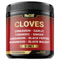 9in1 Clove Supplement Rich in Vitamins & Minerals for Digestive, Immune System, Bone & Heart Health with Cinnamon, Turmeric, Ginger, Cardamom, Garlic, Wormwood, Black Walnut - 60 Capsules - 30 Days - TrustMedUSA
