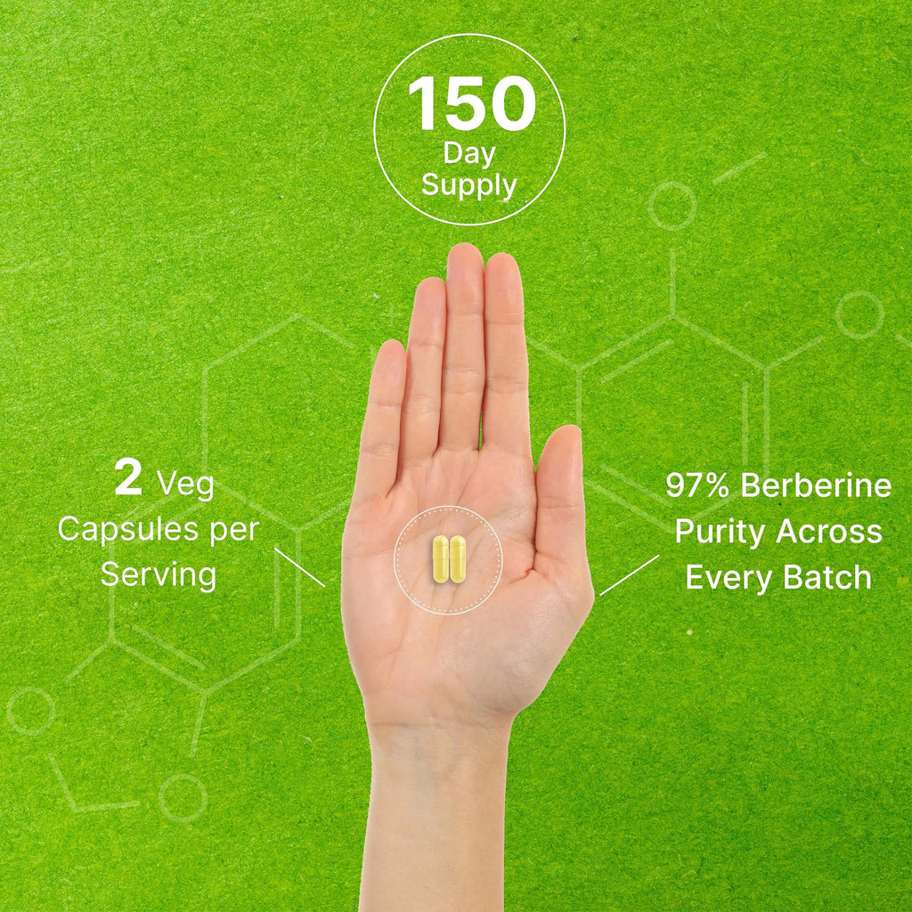 Berberine Supplement, 1,000mg Per Serving, 300 Veggie Capsules – 97% Pure Berberine DEAL SUPPLEMENT Au supplements