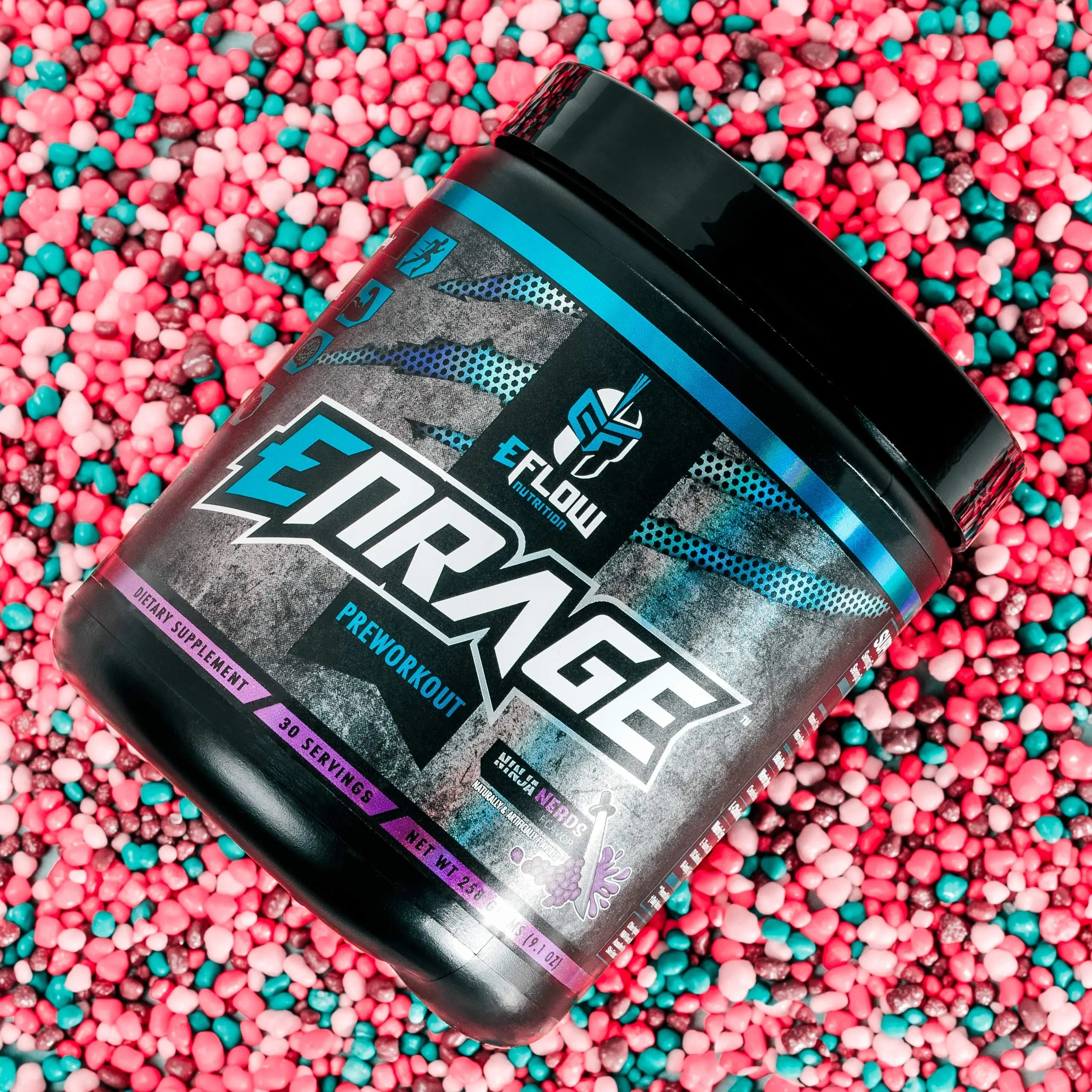 eFlow Nutrition ENRAGE Pre Workout - Energy, Focus, Pumps, and Strength - Ninja Nerds eFlow Nutrition Au supplements