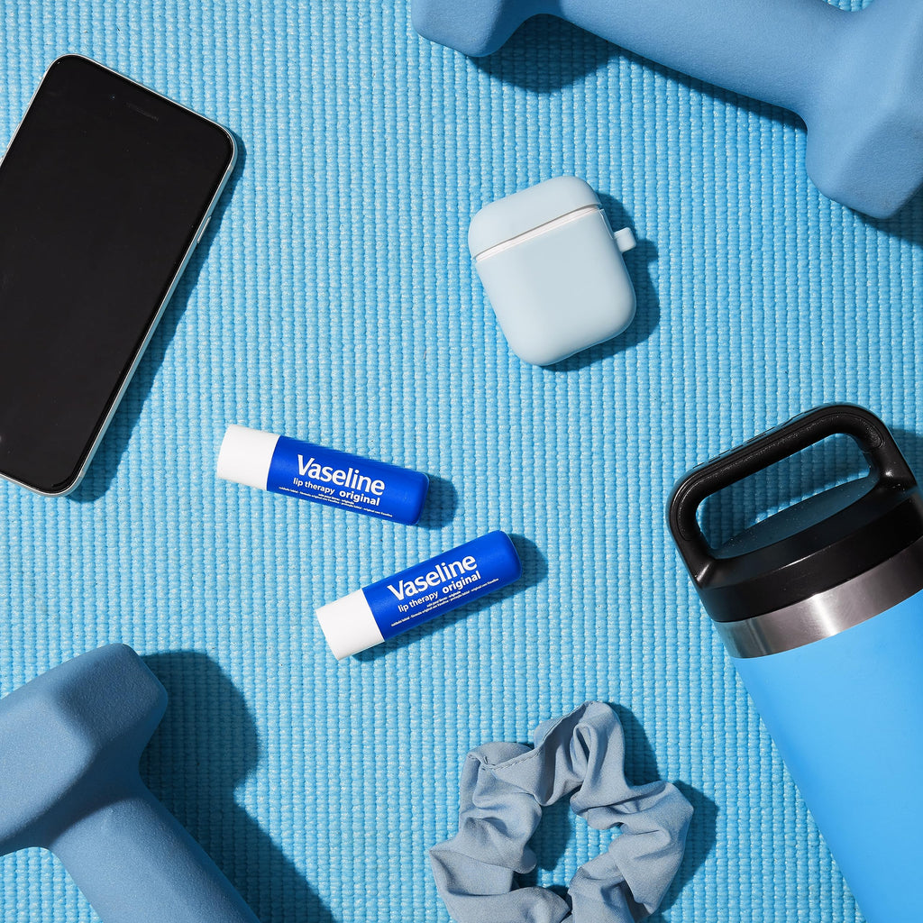 Vaseline Lip Therapy Care Original, Fast-Acting Nourishment, Ideal for Chapped, Dry, Cracked, or Damaged Lips