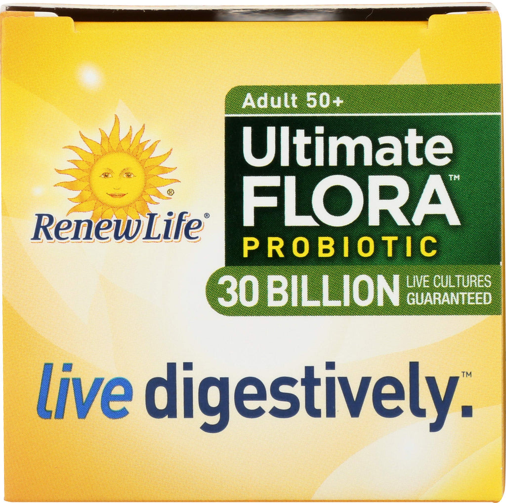 Renew Life Probiotic Adult 50 Plus Probiotic Capsules, Daily Supplement Supports Urinary, Digestive and Immune Health, L. Rhamnosus GG, Dairy, Soy and gluten-free, 30 Billion CFU, 30 Count Renew Life Au supplements