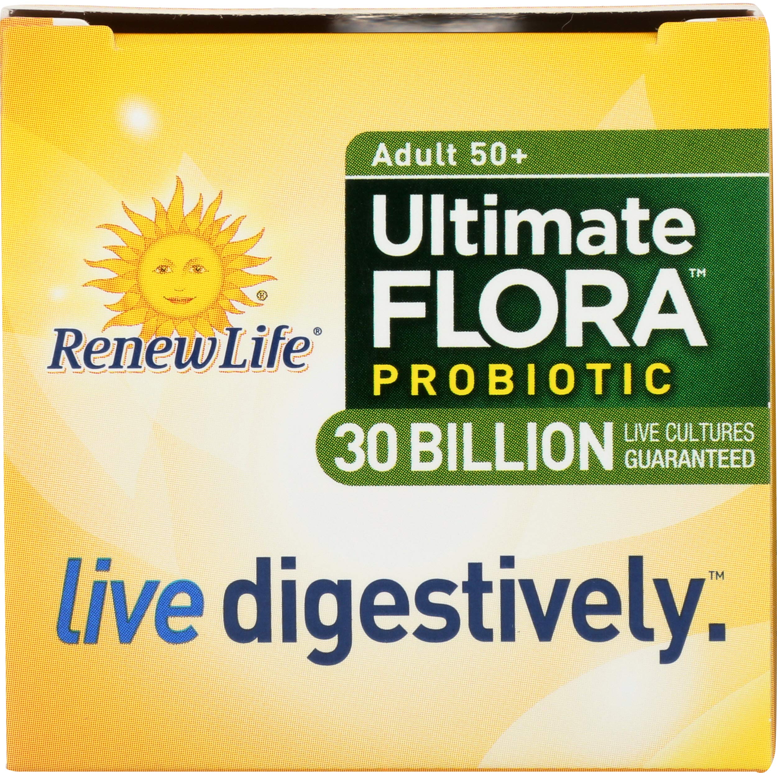 Renew Life Probiotic Adult 50 Plus Probiotic Capsules, Daily Supplement Supports Urinary, Digestive and Immune Health, L. Rhamnosus GG, Dairy, Soy and gluten-free, 30 Billion CFU, 30 Count Renew Life Au supplements
