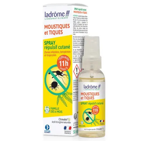 2 in 1 repellent spray: mosquitoes and ticks LADROME LADROME Au supplements