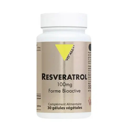 Resveratrol 100 mg 60 gélules VIT'ALL+ VIT'ALL+ Au supplements