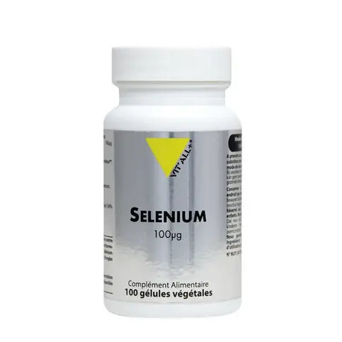 Selenium 100 microg 100 gélules VIT'ALL+ VIT'ALL+ Au supplements
