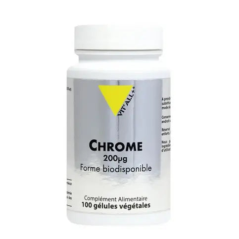 Chrome picolinate 100 gélules VIT'ALL+ VIT'ALL+ Au supplements