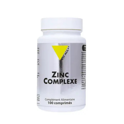 Zinc Complexe 15 mg 100 comprimés VIT'ALL+ VIT'ALL+ Au supplements