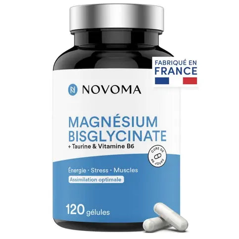 Magnesium bisglycinate 120 capsules NOVOMA NOVOMA Au supplements
