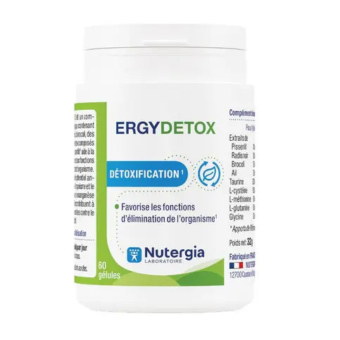 ERGYDETOX 60 capsules - NUTERGIA Nutergia Au supplements