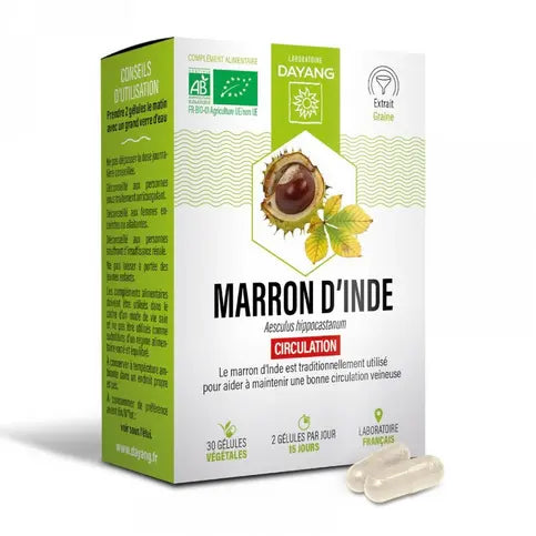 Organic Horse Chestnut - 15 capsules - DAYANG DAYANG Au supplements