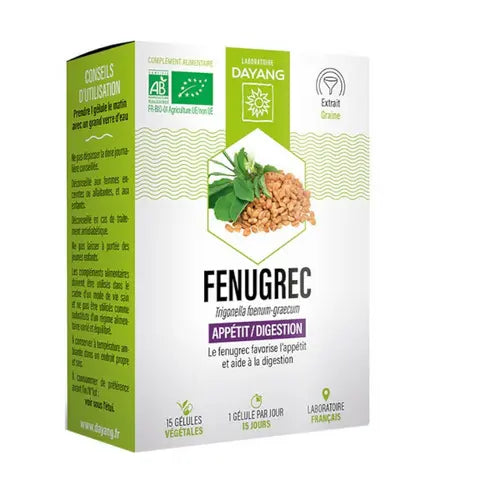 Organic Fenugreek 15 capsules - DAYANG DAYANG Au supplements