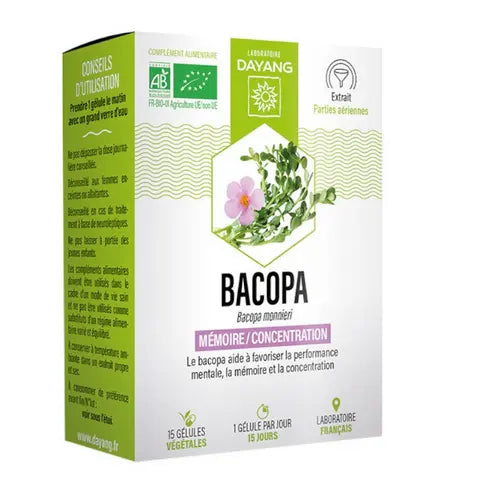 Organic Bacopa 15 capsules - DAYANG DAYANG Au supplements