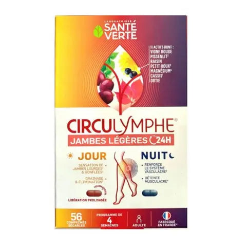 Circulymphe day/night 56 tablets - SANTE VERTE SANTE VERTE Au supplements
