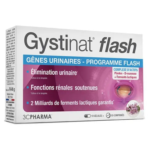 Gystinat Flash urinary disorders - LES 3 CHENES LES 3 CHENES Au supplements
