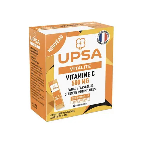 Vitamin C 500mg - 10 packets - UPSA UPSA Au supplements