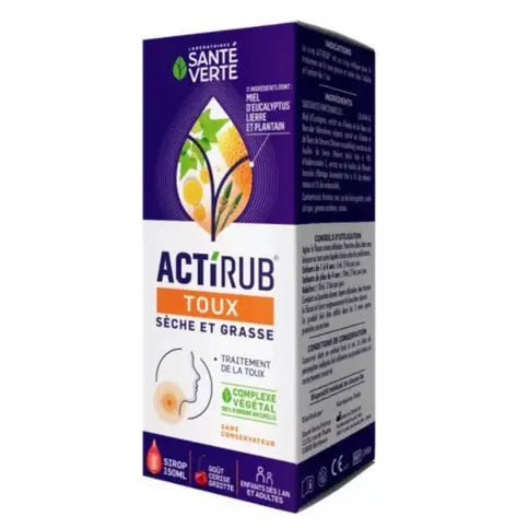 ACTIRUB syrup against oily and dry cough SANTE VERTE SANTE VERTE Au supplements