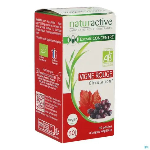 Organic red vine - 60 capsules - NATURACTIVE NATURACTIVE Au supplements