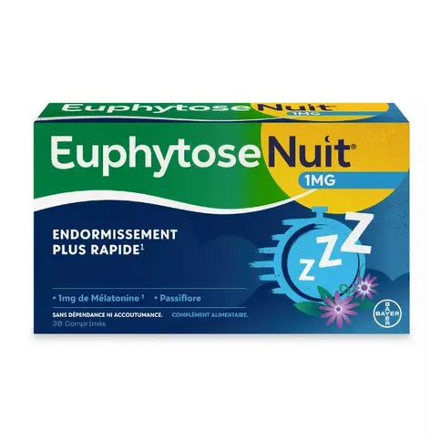 Euphytose nuit 1 mg melatonin - 30 tablets TrustMedUSA Au supplements