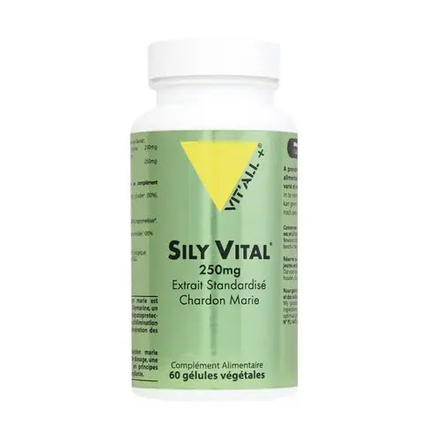 Sily Vital (Chardon marie) Extrait standardisé 250 mg 60 gélules VIT'ALL+ VIT'ALL+ Au supplements