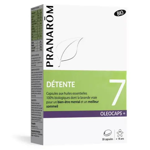 Oleocaps + 7 BIO Détente 30 capsules PRANAROM PRANARÔM Au supplements