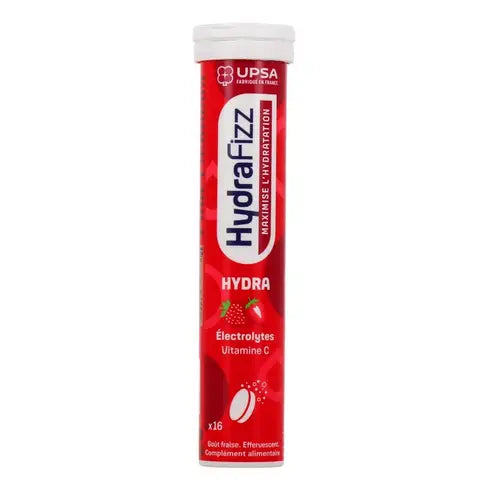 HydraFizz HYDRA strawberry flavor - 16 effervescent tablets UPSA Au supplements
