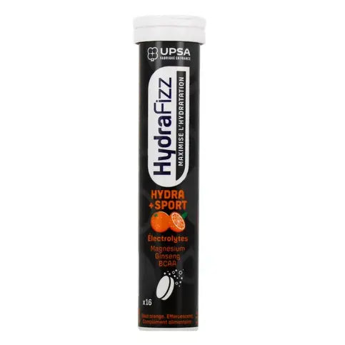 HydraFizz: HYDRA + SPORT orange flavor - 16 effervescent tablets UPSA Au supplements