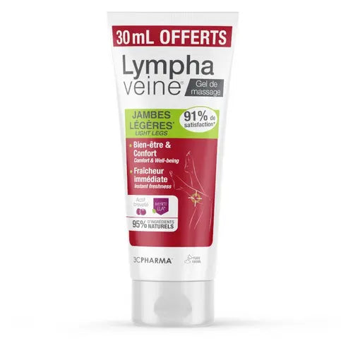 Lymphaveine massage gel for light legs 3C PHARMA +30ml free 3C PHARMA Au supplements