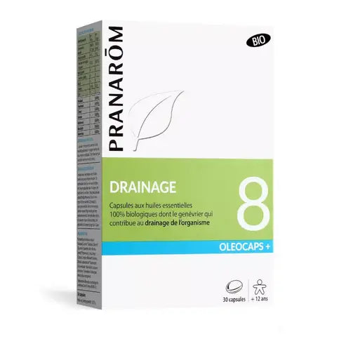 Oleocaps + 8 BIO Drainage 30 capsules PRANAROM PRANARÔM Au supplements