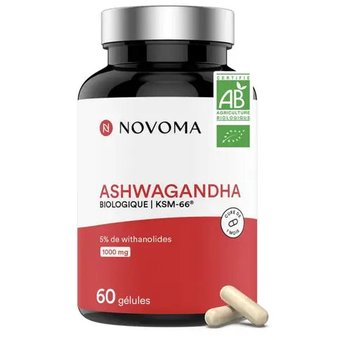 Ashwagandha Bio Anti-stress & Sommeil 60 gélules NOVOMA NOVOMA Au supplements