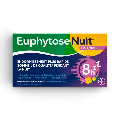 Euphytose Nuit LP 1,9 mg melatonin - 15 tablets TrustMedUSA Au supplements