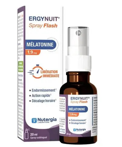 NUTERGIA - ERGYNUIT Spray Flash: Fast-Acting Melatonin Sleep Aid Spray 20ml Nutergia Au supplements