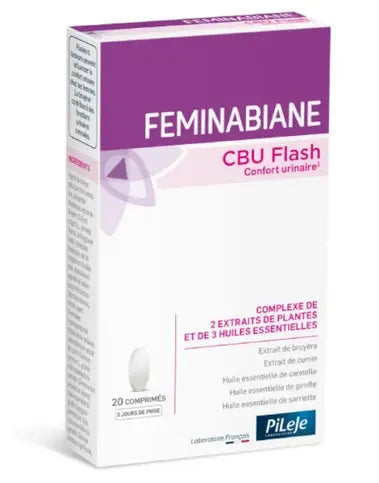 PILEJE Faminabiane CBU Flash: Urinary Comfort - 20 tablets PILEJE Au supplements