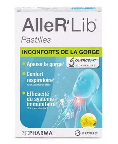 3C PHARMA - Aller'Lib Pastilles à Sucer : Respiratory Comfort Lozenges 16 Pastilles 3C PHARMA Au supplements