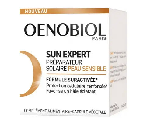 OENOBIOL - Sun Expert Solar Preparer Sensitive Skin : Sun Protection Supplement 30 Capsules TrustMedUSA Au supplements