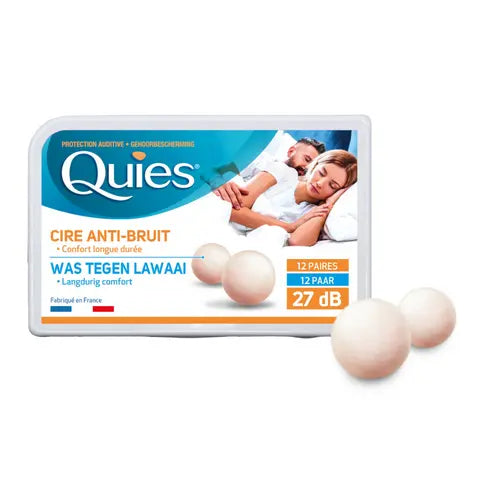 Quies wax earplugs - 8 pairs or 12 pairs Quies Au supplements