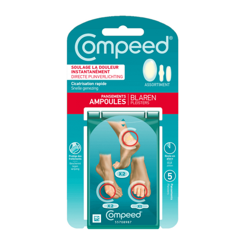 Set of 5 bandages for feet blisters - COMPEED